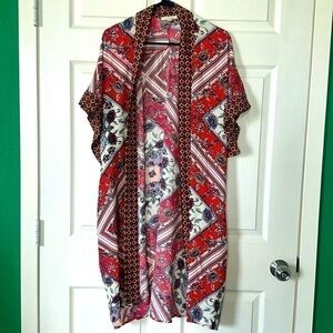 ODDY women’s floral duster Sz L